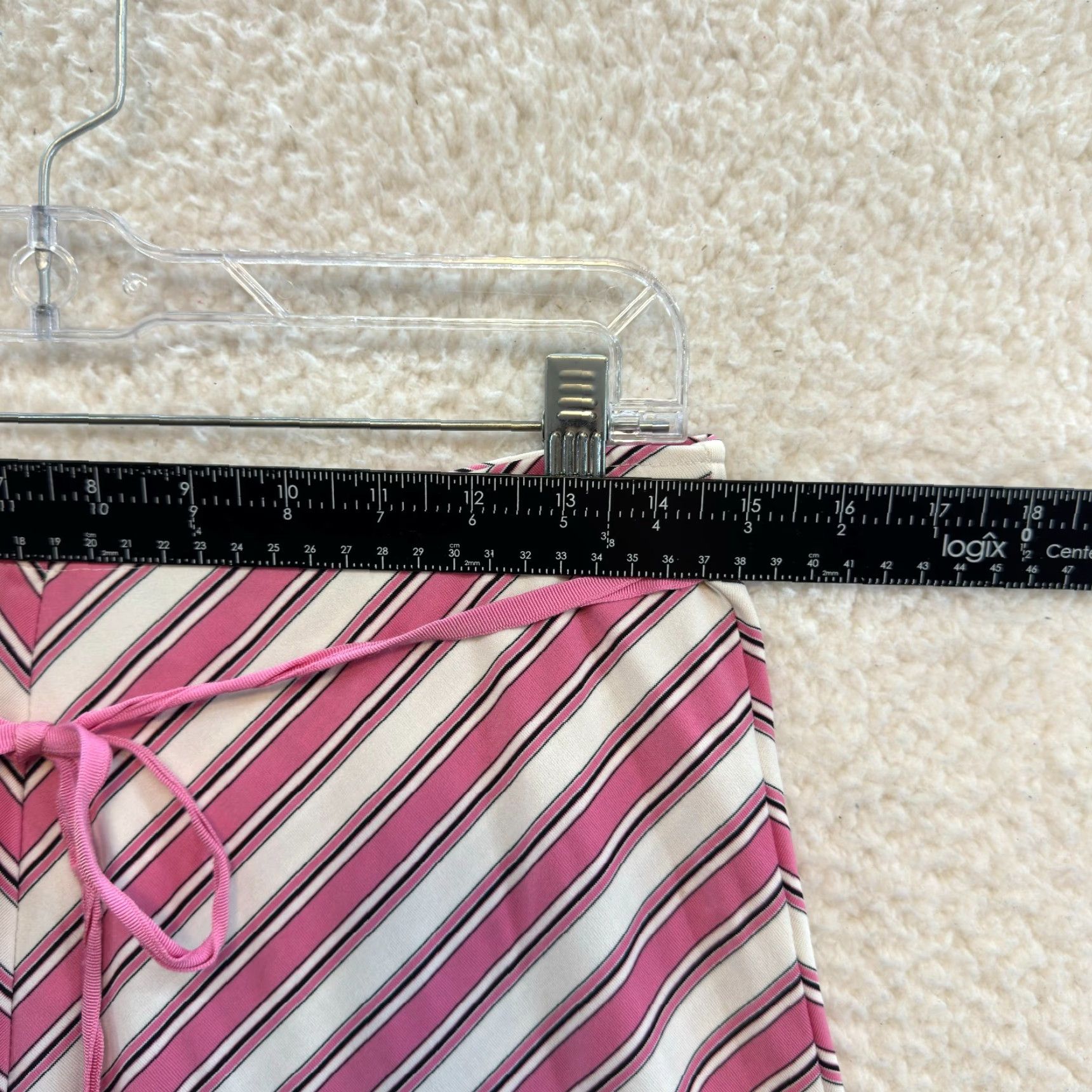 Pinko VINTAGE 90s Y2K Midi Skirt S Pink Slinky Stretch Fairy Grunge Whimsigoth Size 28" / US 6 / IT 42 - 5 Thumbnail