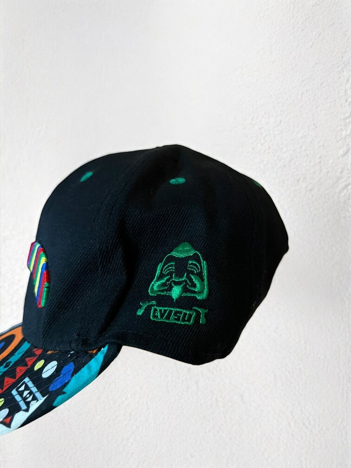 Japanese Brand EVISU LANA WOOL DASON TRUCKER CAP JAPAN DENIM VINTAGE 90s Size ONE SIZE - 2 Thumbnail