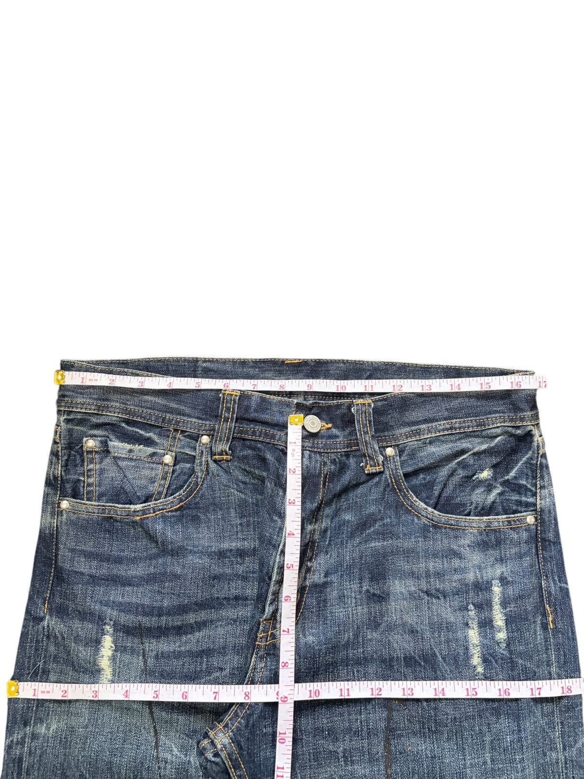 Hysteric Glamour Vintage Japanese Brand Paint Splattered Distress Flare Jeans Size US 33 - 6 Thumbnail