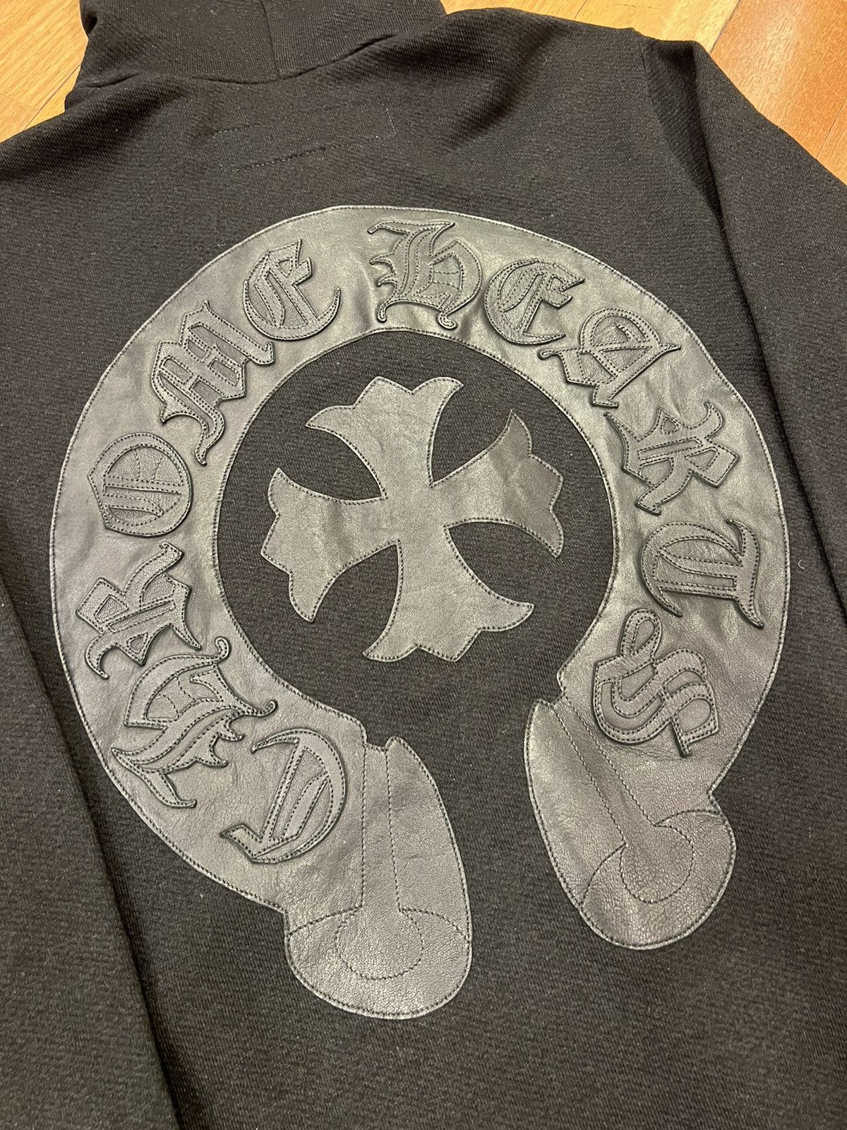 Chrome Hearts Chrome Hearts Leather Horseshoe Patch Zip Hoodie Size US S / EU 44-46 / 1 - 2 Thumbnail