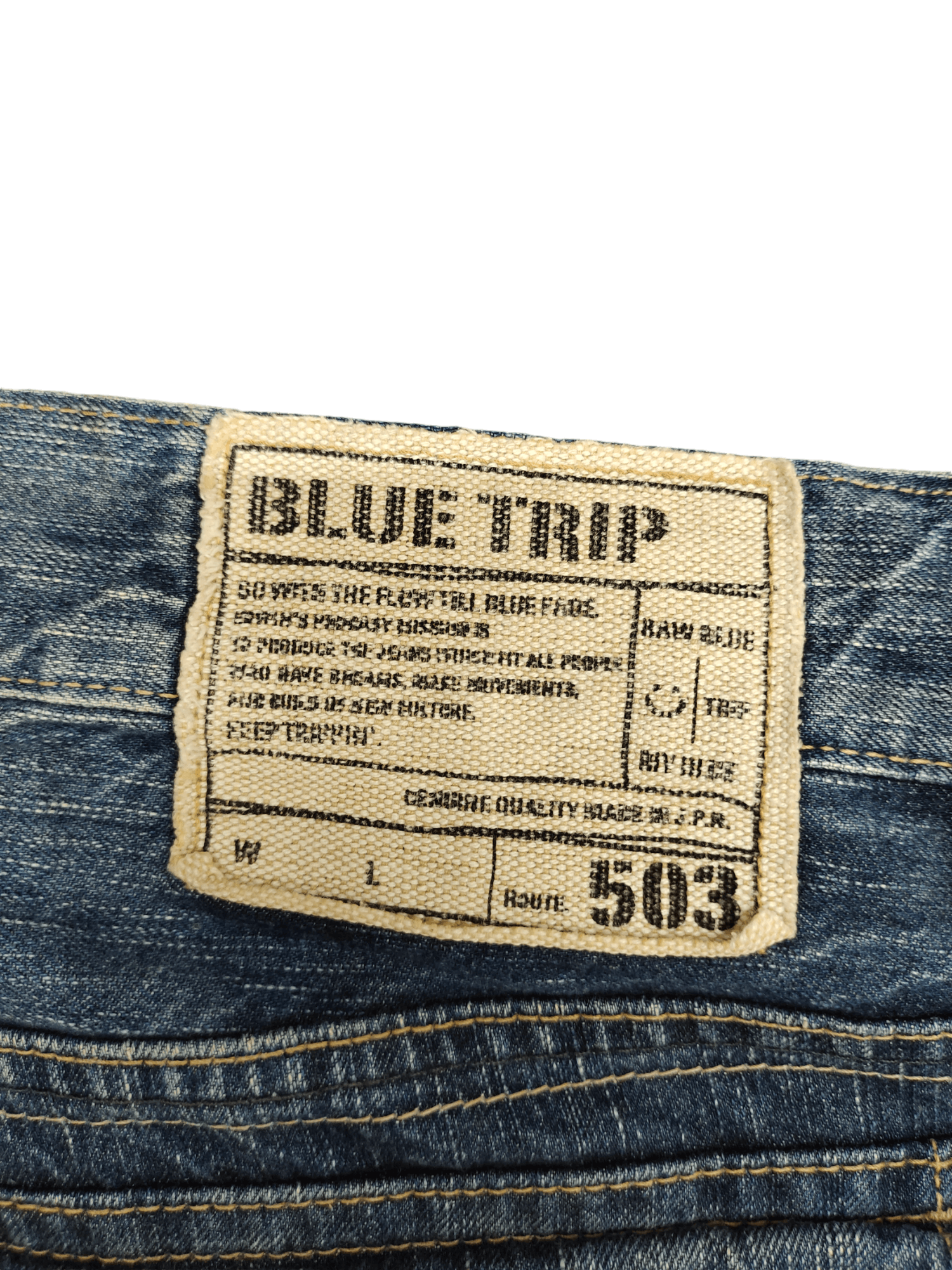 Number (N)ine × Undercover Edwin 503 Clawmark Distress Faded Jeans Undercover Style Size US 34 / EU 50 - 14 Thumbnail