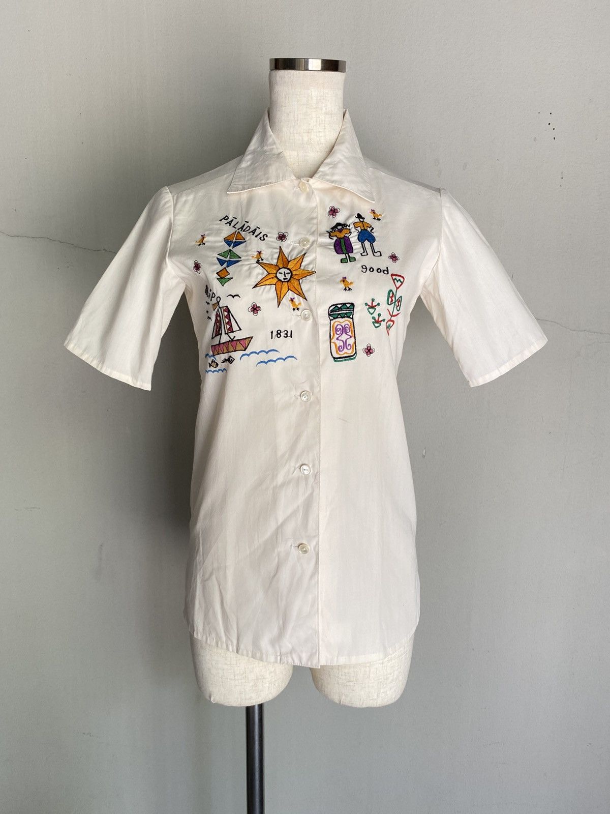 Japanese Brand × Vintage Embroidered Shirt Size S / US 4 / IT 40 - 9 Thumbnail
