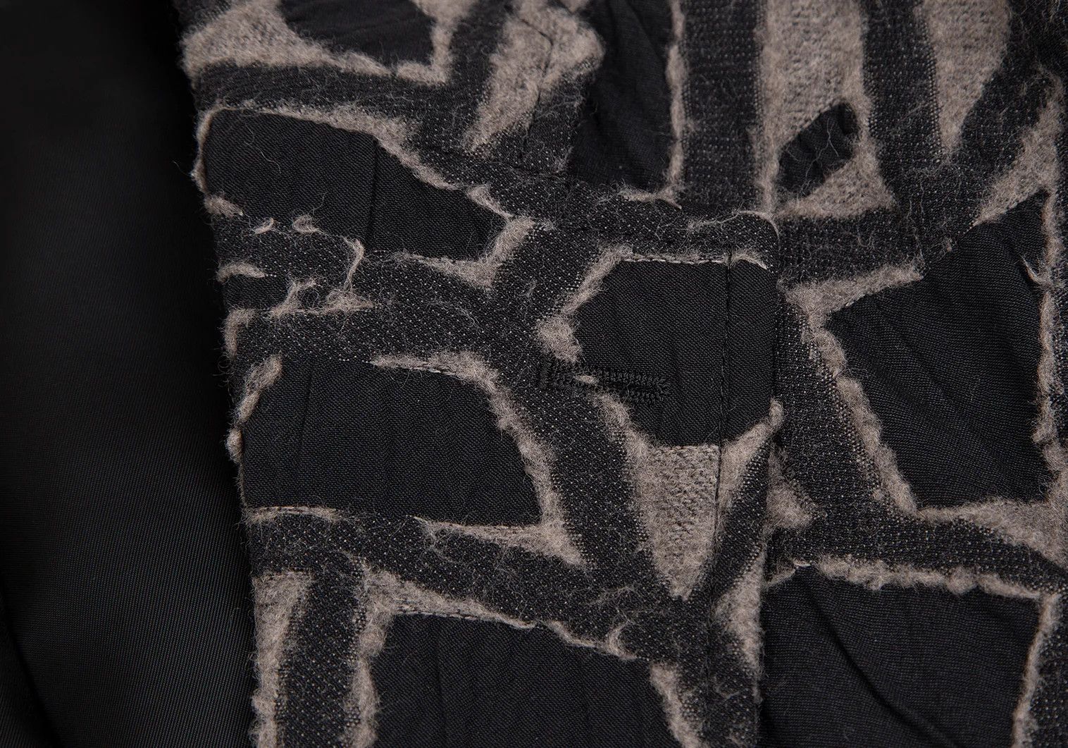 Issey Miyake Jacquard Design Jacket in Black Gray, Size 4 Size US XL / EU 56 / 4 - 5 Thumbnail