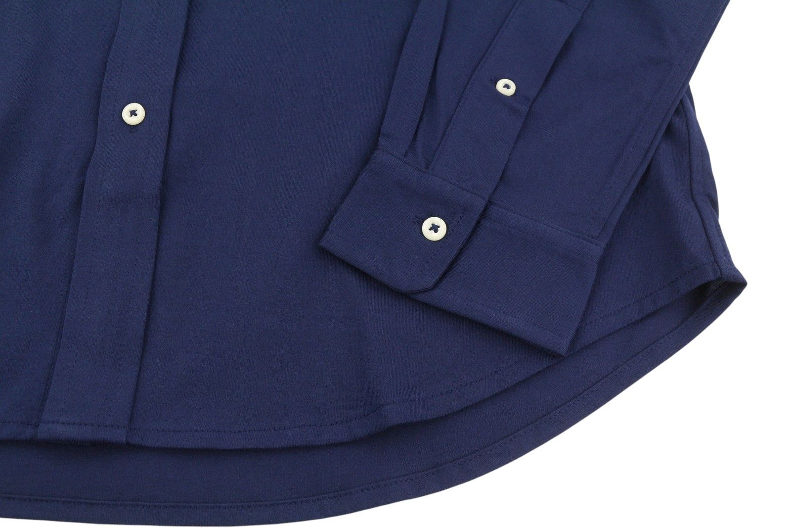 Ralph Lauren L Dark Blue Cutaway Button-Up Embroidered Logo 86990 Size US L / EU 52-54 / 3 - 5 Thumbnail