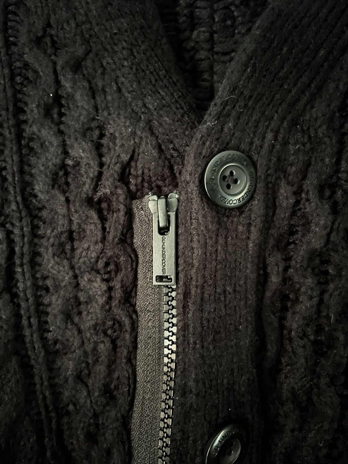 Undercover Undercover Cable knitted cashmere multi zip cardigan Size US S / EU 44-46 / 1 - 5 Thumbnail