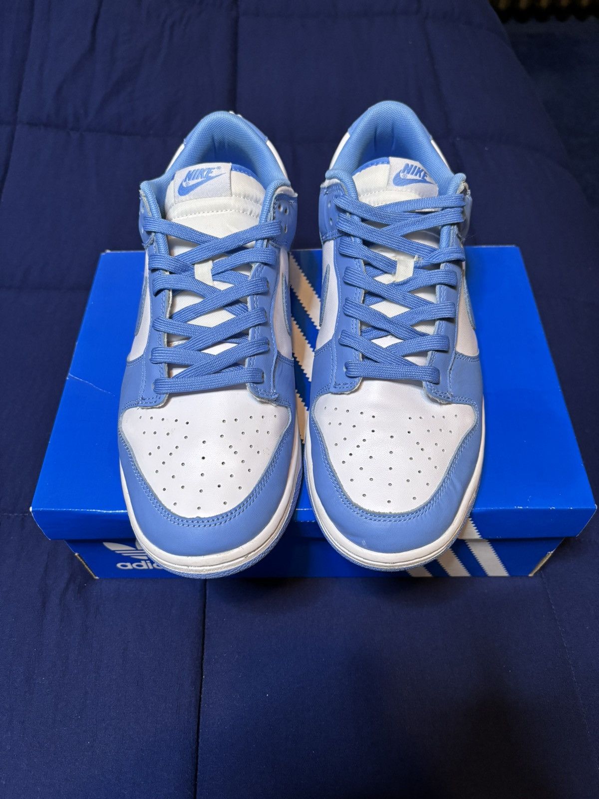 Nike Nike Dunk Low UNC University Blue 2021 Size 11.5 Size US 11.5 / EU 44-45 - 2 Thumbnail