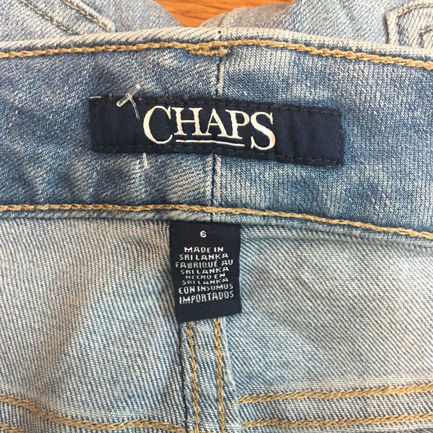 Chaps Chaps Jeans Womens Casual Regular Ankle Denim Blue Size 6 Slim Fit Stretch Mid Rise 21 Inseam 4 Pockets Blue Denim Straight Leg Casual Jeans Womens Size 28" / US 6 / IT 42 - 6 Thumbnail