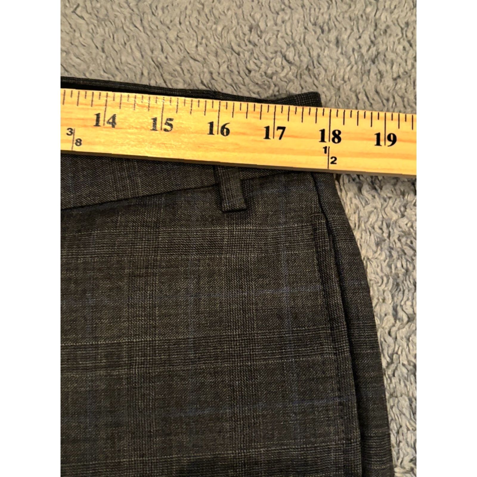 Tasso Elba Greg Norman Tasso Elba Dress Pants Mens 36x32 Wool Plaid Charcoal Gray Size US 36 / EU 52 - 3 Thumbnail