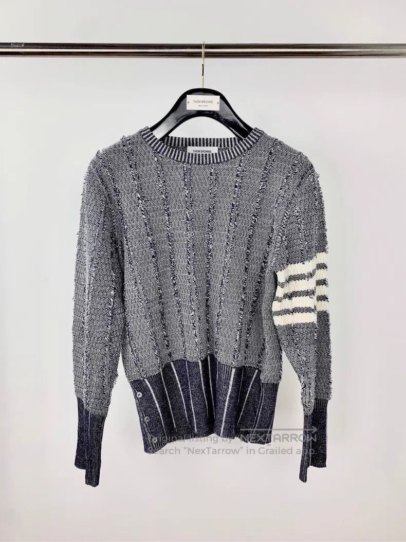 Thom Browne Thom Browne Round Neck Long Sleeve Knit Top Size US XS / EU 42 / 0 - 1 Thumbnail