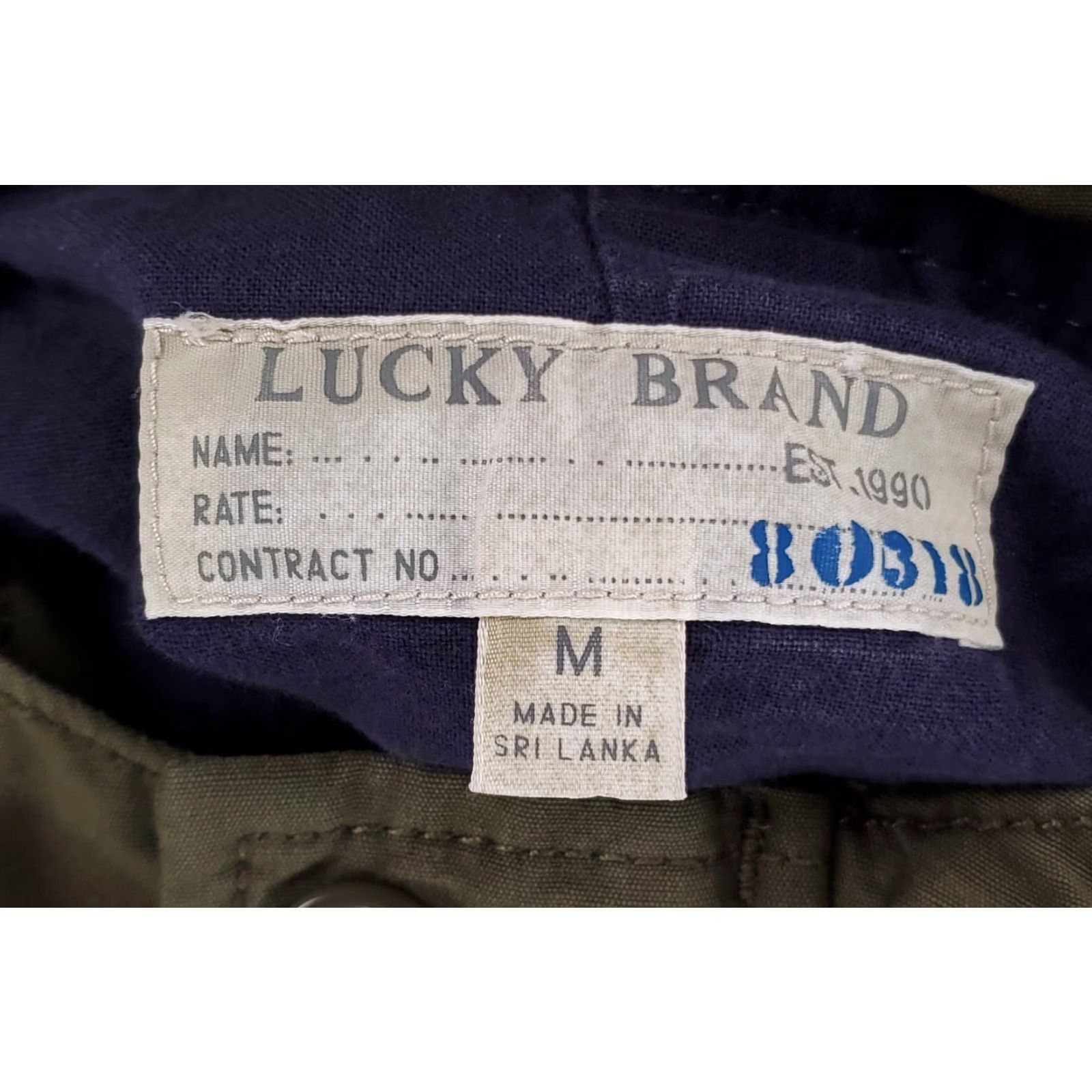 Lucky Brand Lucky Brand Military Style Hooded Full Zip Jacket Olive Green Mens M Size US M / EU 48-50 / 2 - 8 Thumbnail