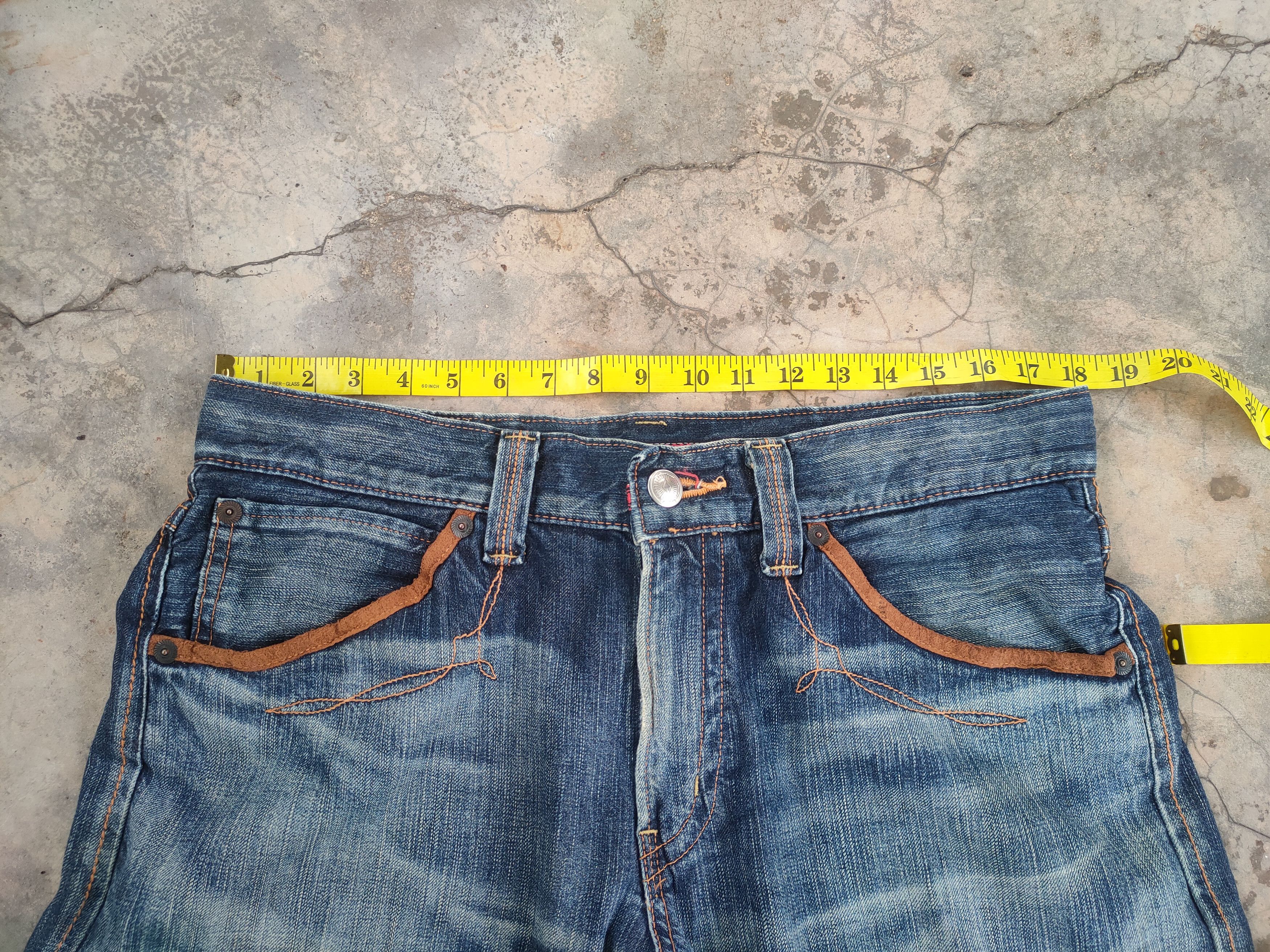 Edwin W36 VINTAGE EDWIN XV MUD WASHED RIPPED JEANS DENIM PANTS Size US 36 / EU 52 - 8 Thumbnail