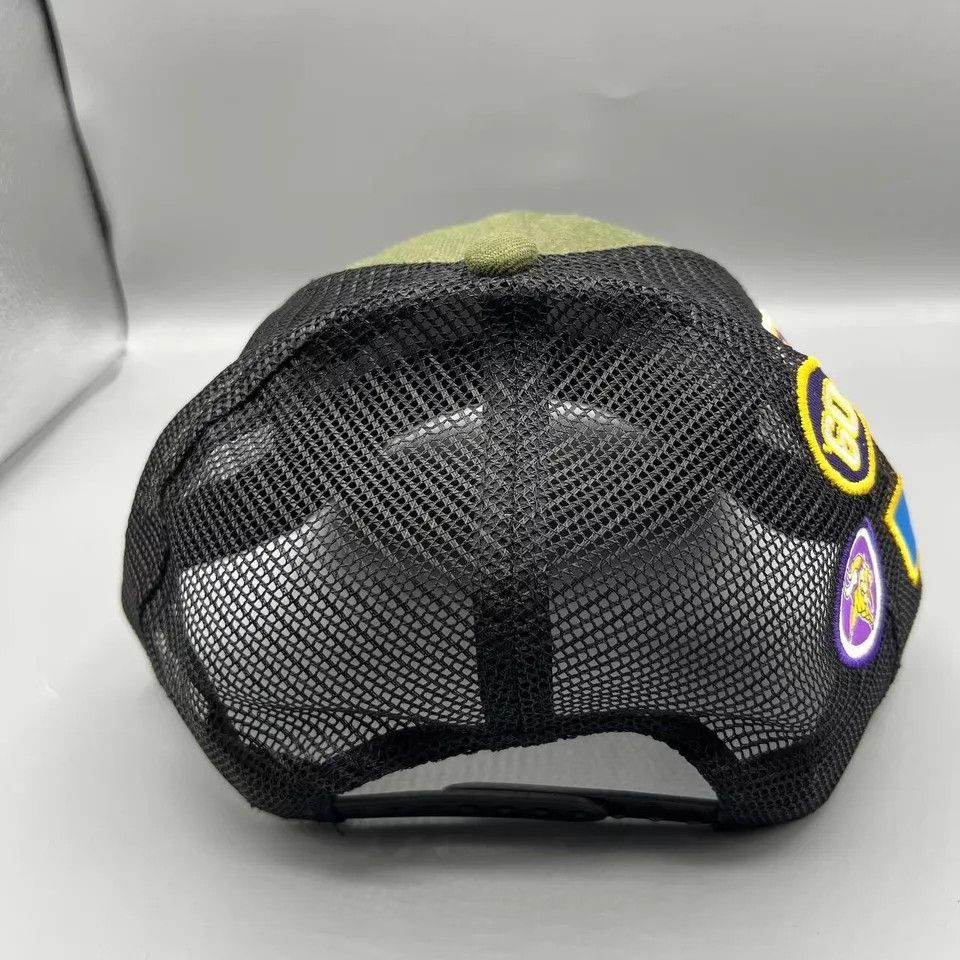 New Era Minnesota Vikings Trucker Hat Men Green Snap Back Cap New Size ONE SIZE - 6 Thumbnail