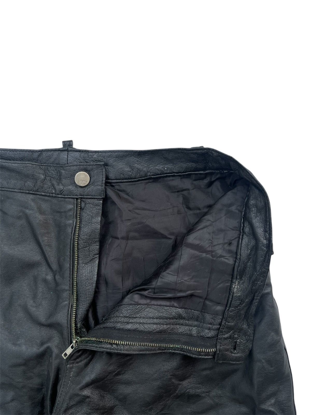 Genuine Leather × Leather Gianni Mariolano Leather Pants Size US 32 / EU 48 - 6 Thumbnail