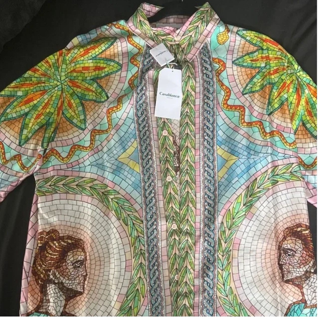 Casablanca Casablanca Mosaics Grecques Silk Shirl Size US L / EU 52-54 / 3 - 1 Thumbnail