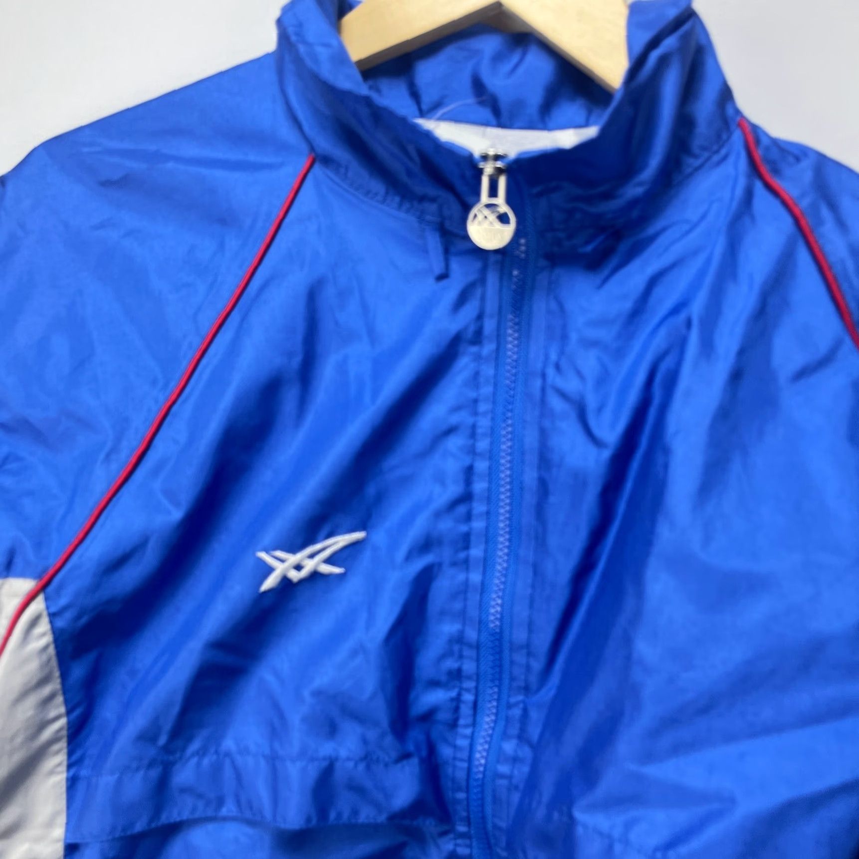 Asics VINTAGE 90s ASICS Jacket Windbreaker Small Blue Mens Size US S / EU 44-46 / 1 - 3 Thumbnail