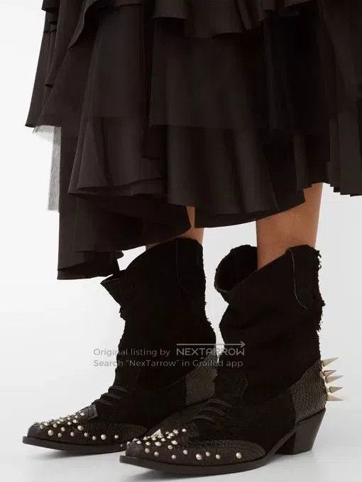 Junya Watanabe Junya Watanabe Studded Ankle Boots. Size US 6 / IT 36 - 7 Thumbnail