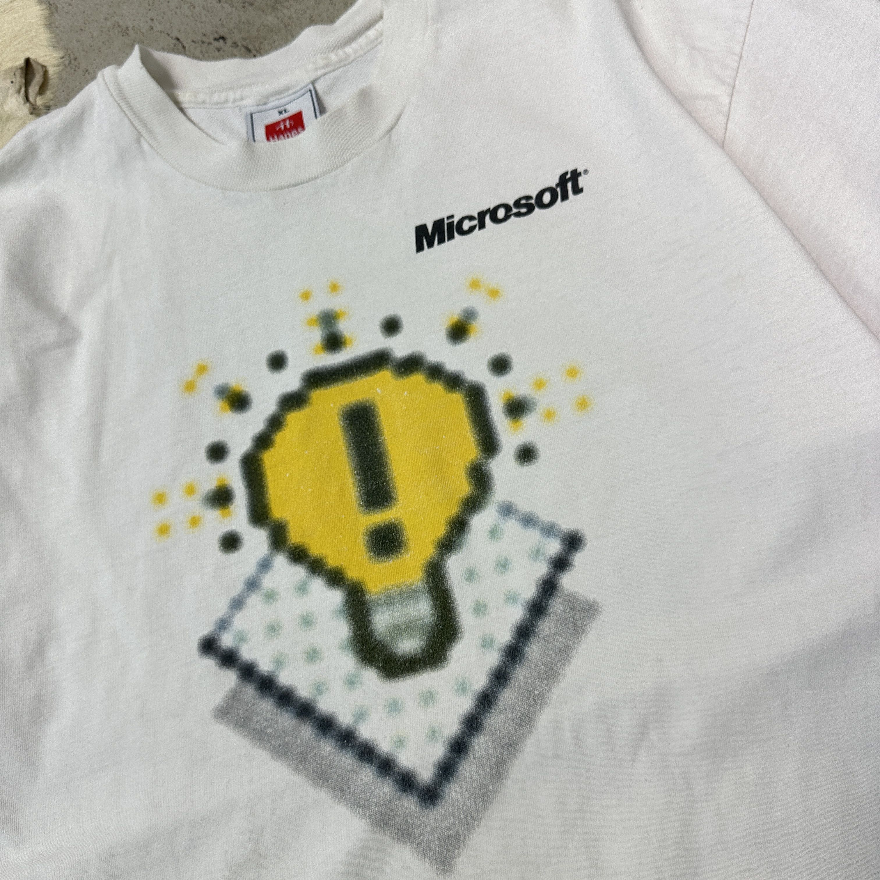 Microsoft Vintage Sporty Streetwear Old School Microsoft T-shirt 90s Size US XL / EU 56 / 4 - 2 Thumbnail