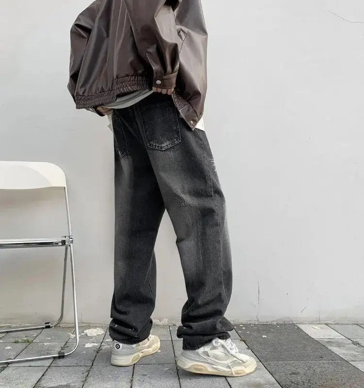 Japanese Brand Retro Wide Legged Loose Versatile Jeans Size US 32 / EU 48 - 5 Thumbnail