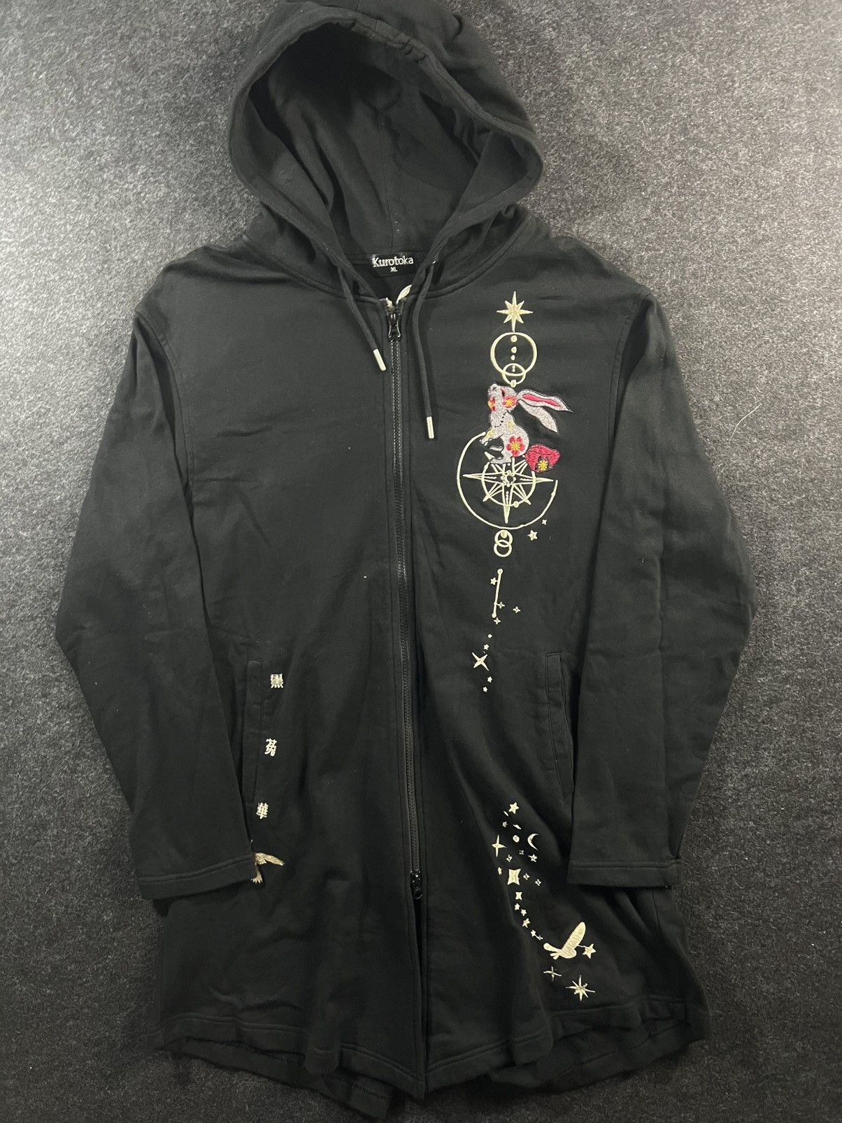 Japanese Brand Kurotoka haute couture japanese long hoodie embroided wagara Size M / US 6-8 / IT 42-44 - 2 Thumbnail