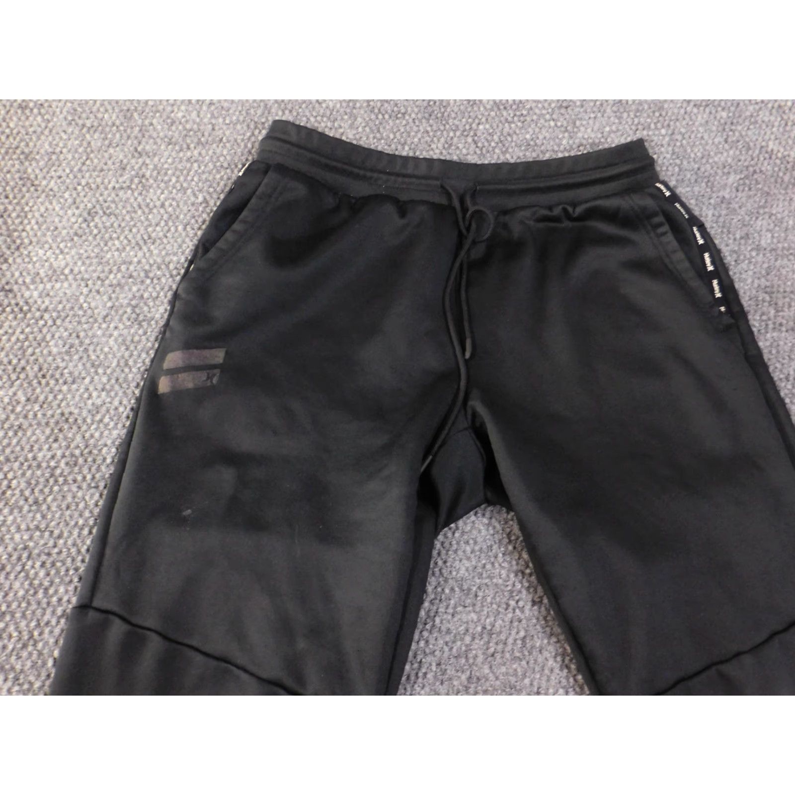 Hurley Hurley Joggers Mens Large Black Athletic Casual Pants Tapered Waist 32 Inseam 28 Pockets Cotton Polyester Cotton Blend Size US 33 - 3 Thumbnail