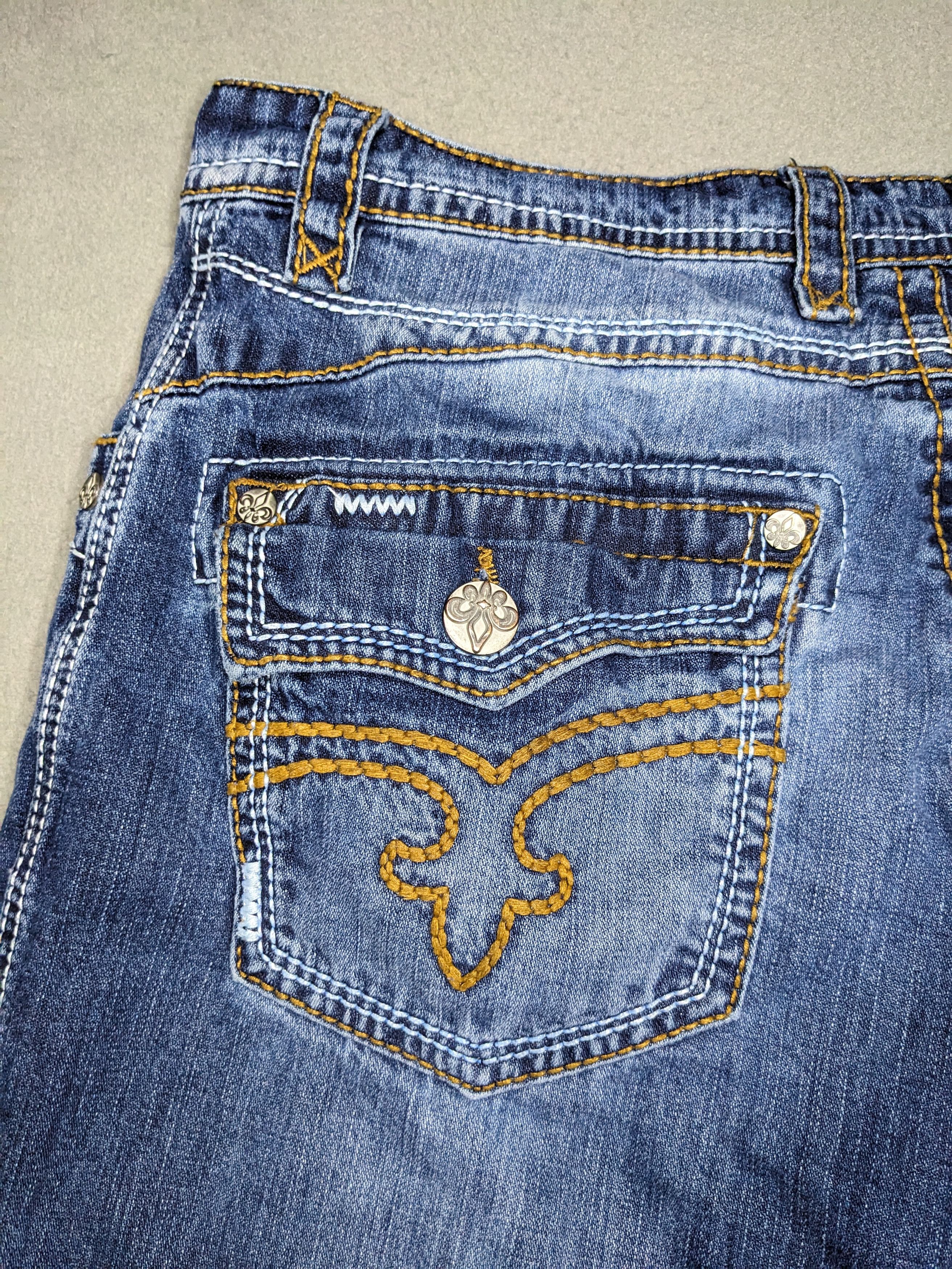 Rock Revival Rock Revival Jacklyn Jeans 34 Cropped Bootcut 25” Inseam Size 34" / US 12 / IT 48 - 10 Thumbnail