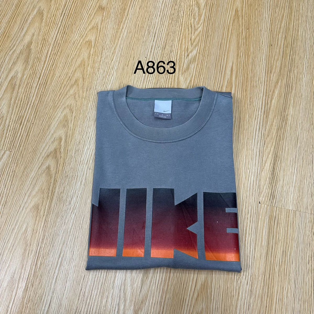Nike Vintage Nike 80s Block Logo Tshirt A863 Size US M / EU 48-50 / 2 - 11 Thumbnail