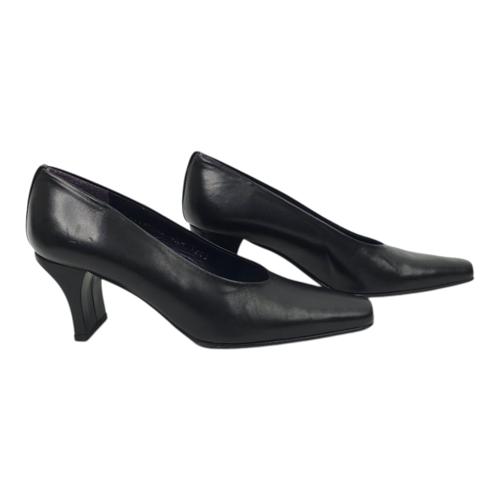Donald Pliner Donald J Pliner Latara Leather Heels Womens 6.5 M Black Pump Size US 6.5 / IT 36.5 - 12 Thumbnail