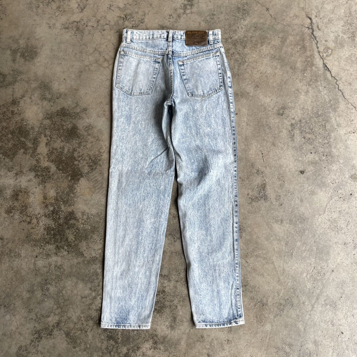 Big John 🔥80s Big John Blend Stoned Washed Distress Denim Jeans Size US 28 / EU 44 - 4 Thumbnail