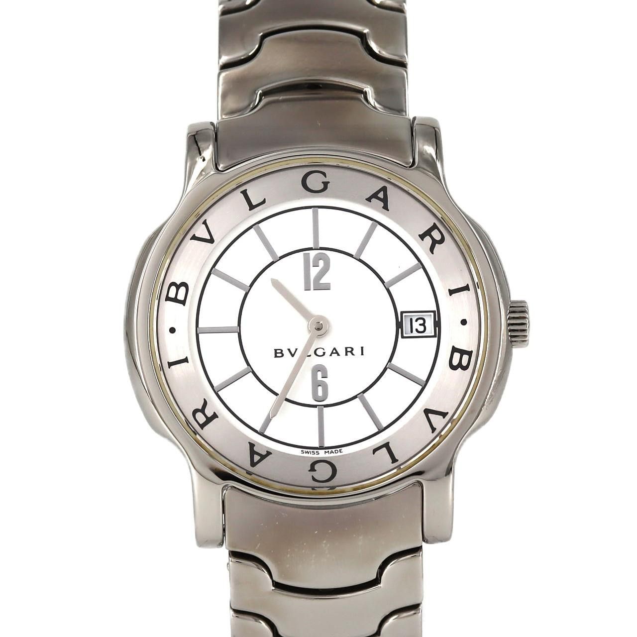 Bvlgari Bvlgari Bvlgari Solo Tempo Stainless Steel Quartz Metal Quartz ST35S/ST35WSSD DUTY FREE for USA Size ONE SIZE - 1 Thumbnail