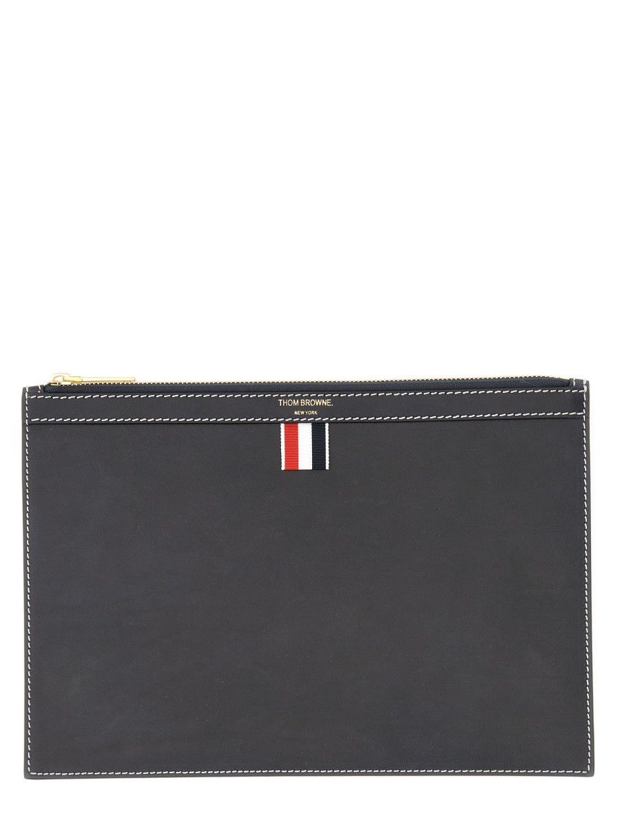 Thom Browne THOM BROWNE SMALL TABLET HOLDER - BLUE Size ONE SIZE - 1 Thumbnail