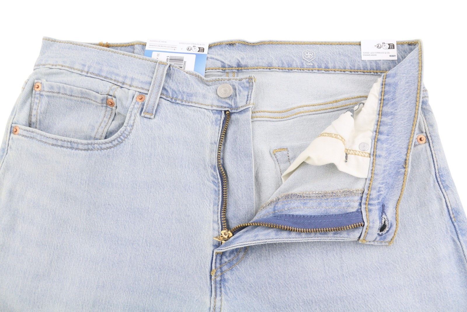 Levi's 512 W33/L32 Slim Tapered Faded Blue Jeans 87086 Size US 33 - 4 Thumbnail