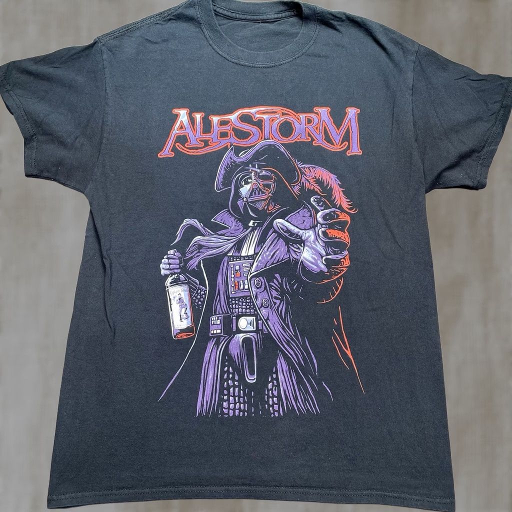 Star Wars Alestorm Shirt Men Medium Darth Vader Star Wars Black Tee Short Sleeve T-Shirt 90s Band Movie Music Rock Mens Size US M / EU 48-50 / 2 - 1 Thumbnail