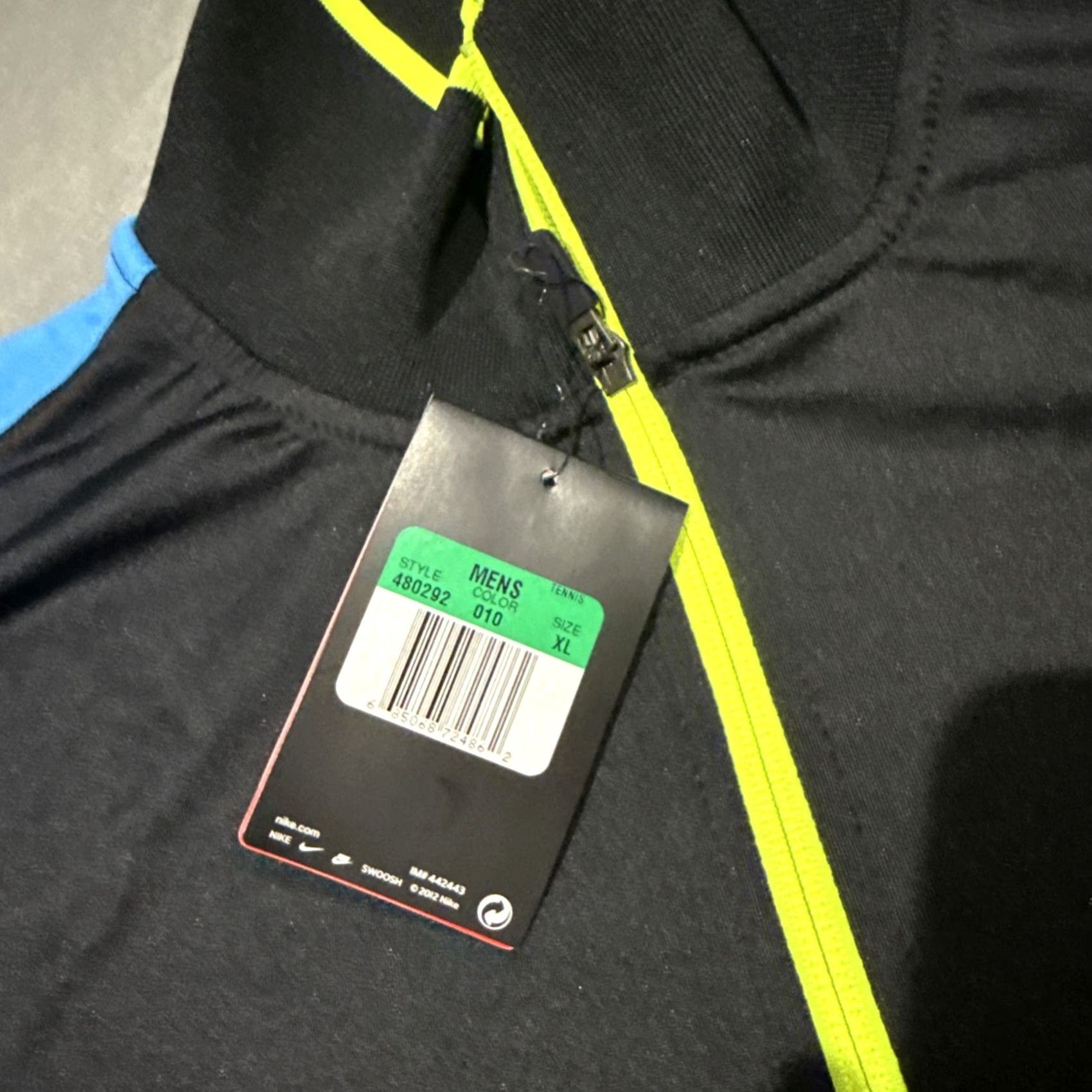Nike Nike Rafa Nadal 2012 US Open Tennis Jacket Mens XL Black And Blue Size US XL / EU 56 / 4 - 4 Thumbnail