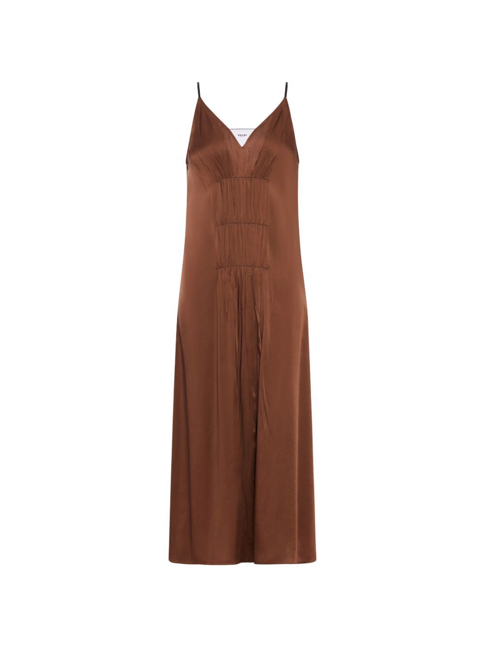Prada SATIN MIDI DRESS Size S / US 4 / IT 40 - 1 Thumbnail