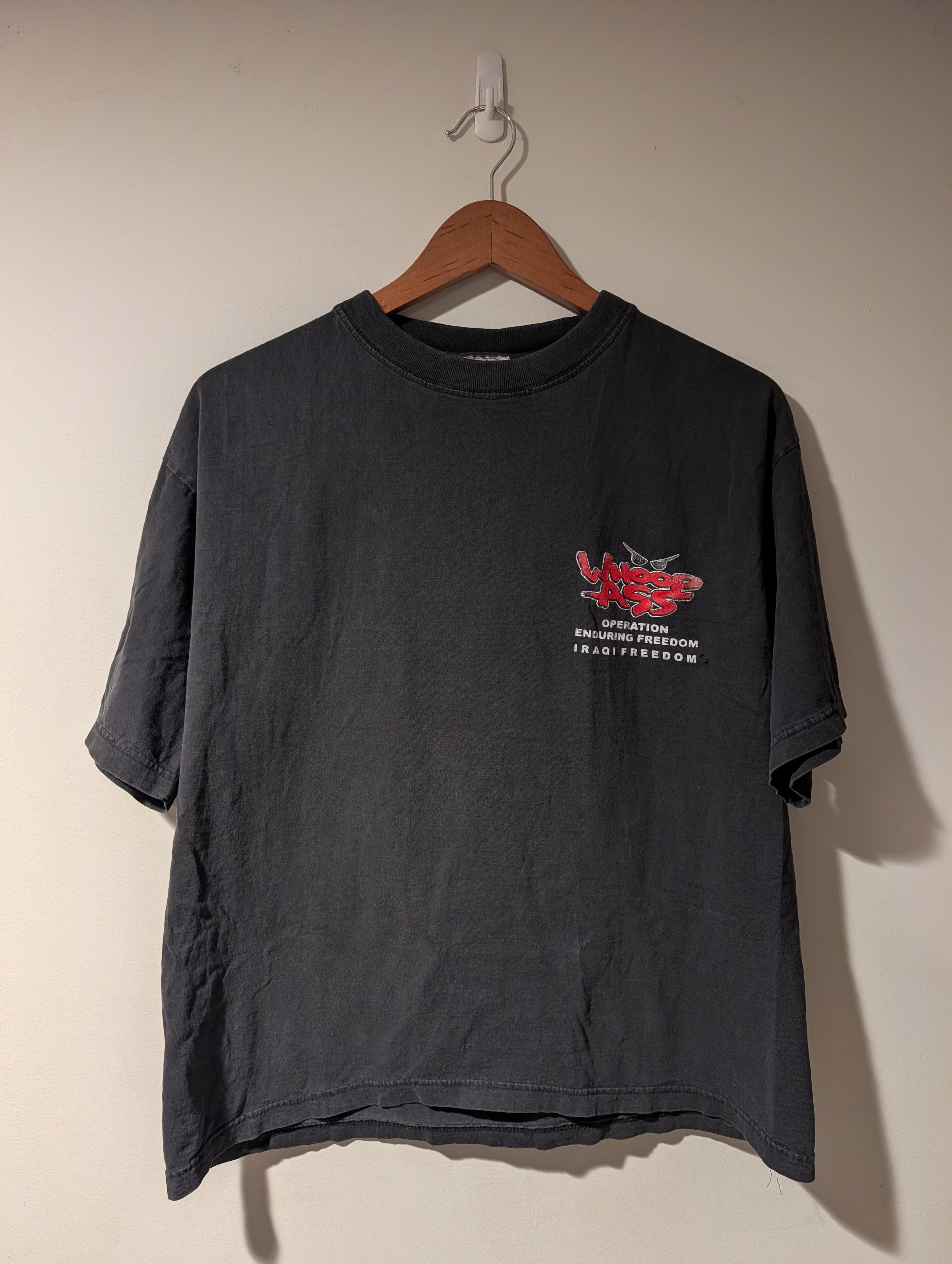 Vintage Vintage Y2K Whoop Ass Operation Freedom Military Tee Size US L / EU 52-54 / 3 - 6 Thumbnail