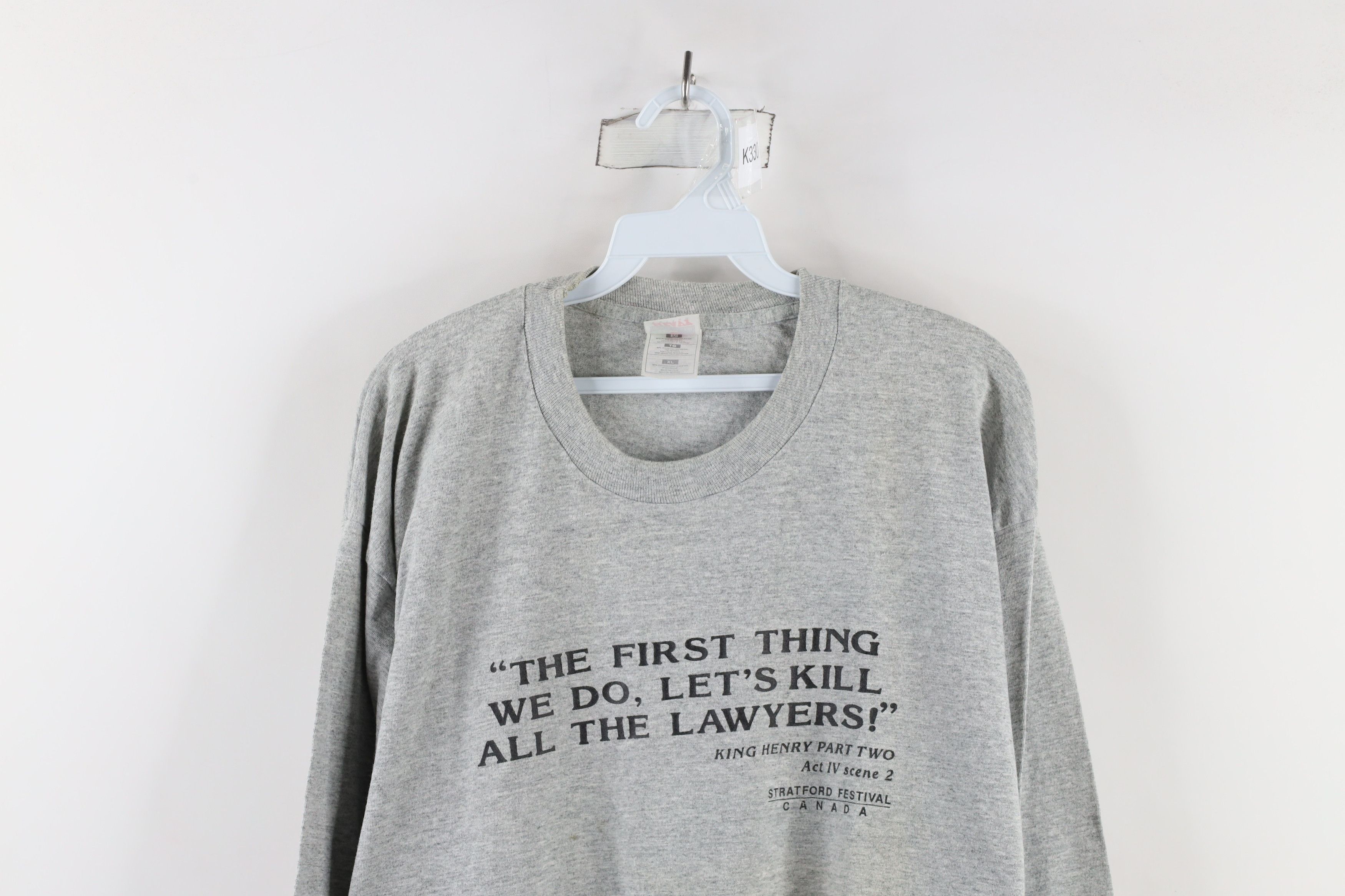 Vintage Vintage 90s King Henry Stratford Festival T-Shirt USA Size US XL / EU 56 / 4 - 2 Thumbnail