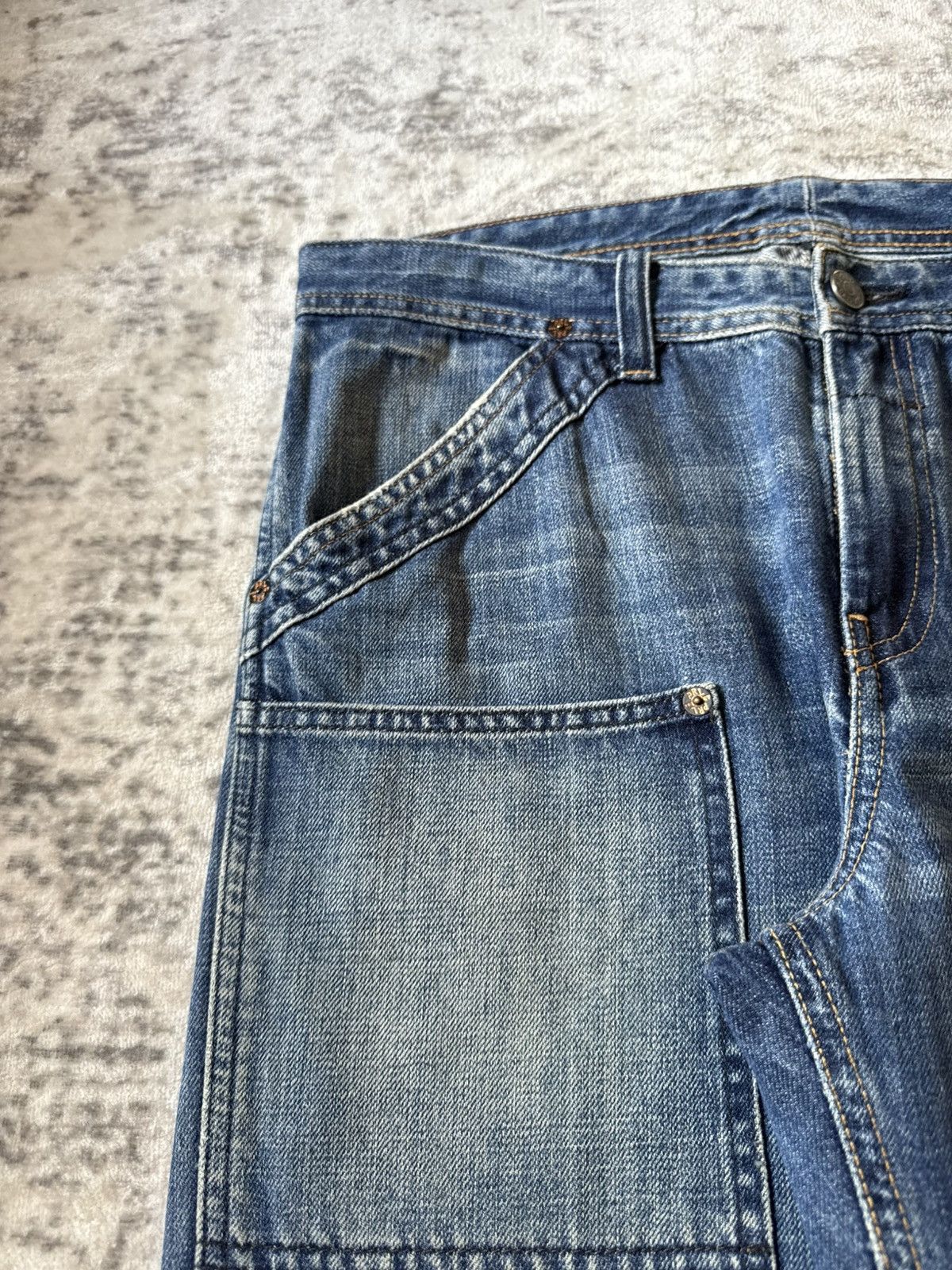 RRL Ralph Lauren Polo Ralph Lauren Double Knee Carpenters Denim Pants Size US 30 / EU 46 - 10 Thumbnail