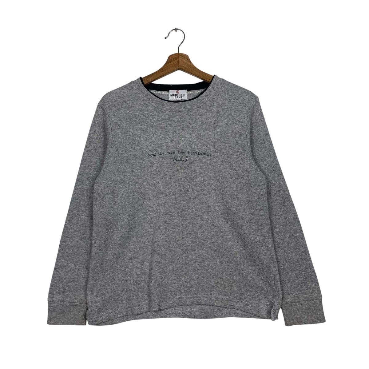 Michiko Koshino London Michiko London Jeans Big Logo Sweatshirt Size US L / EU 52-54 / 3 - 1 Thumbnail
