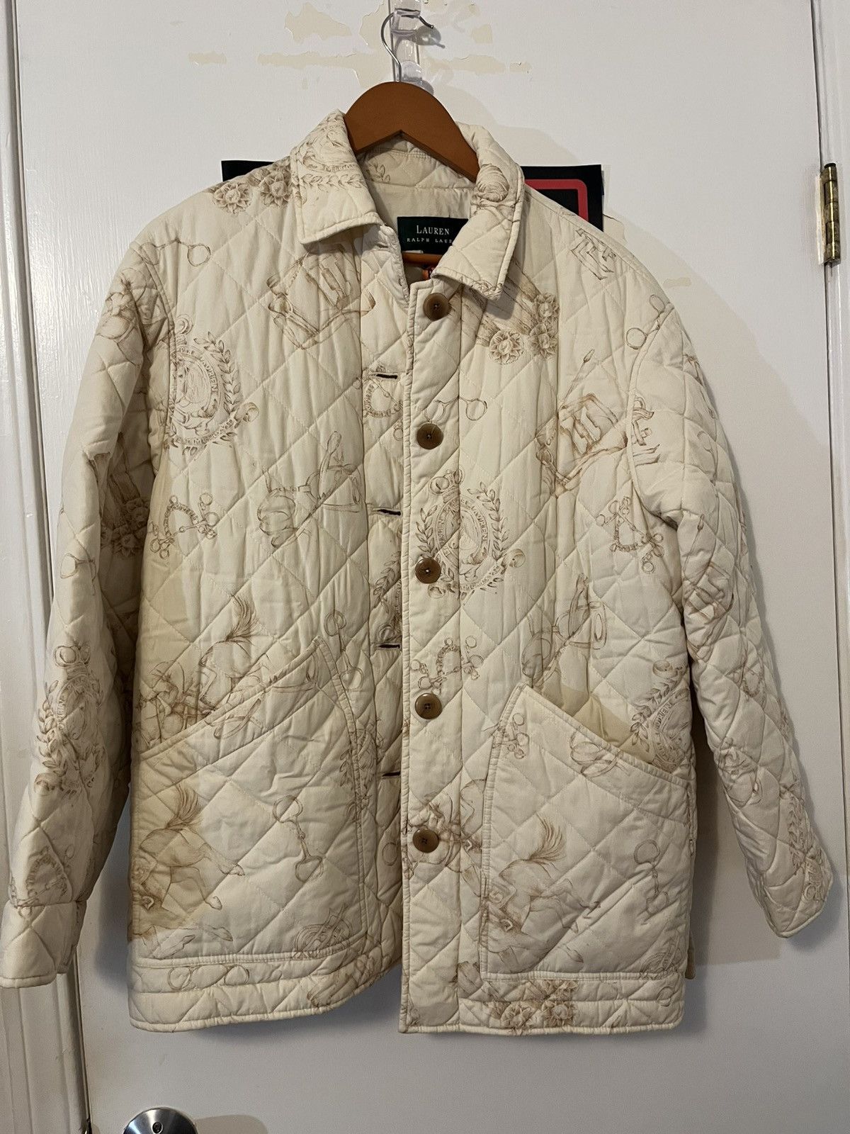 Lauren Ralph Lauren Quilted Equestrian Print a jacket Size M / US 6-8 / IT 42-44 - 1 Thumbnail