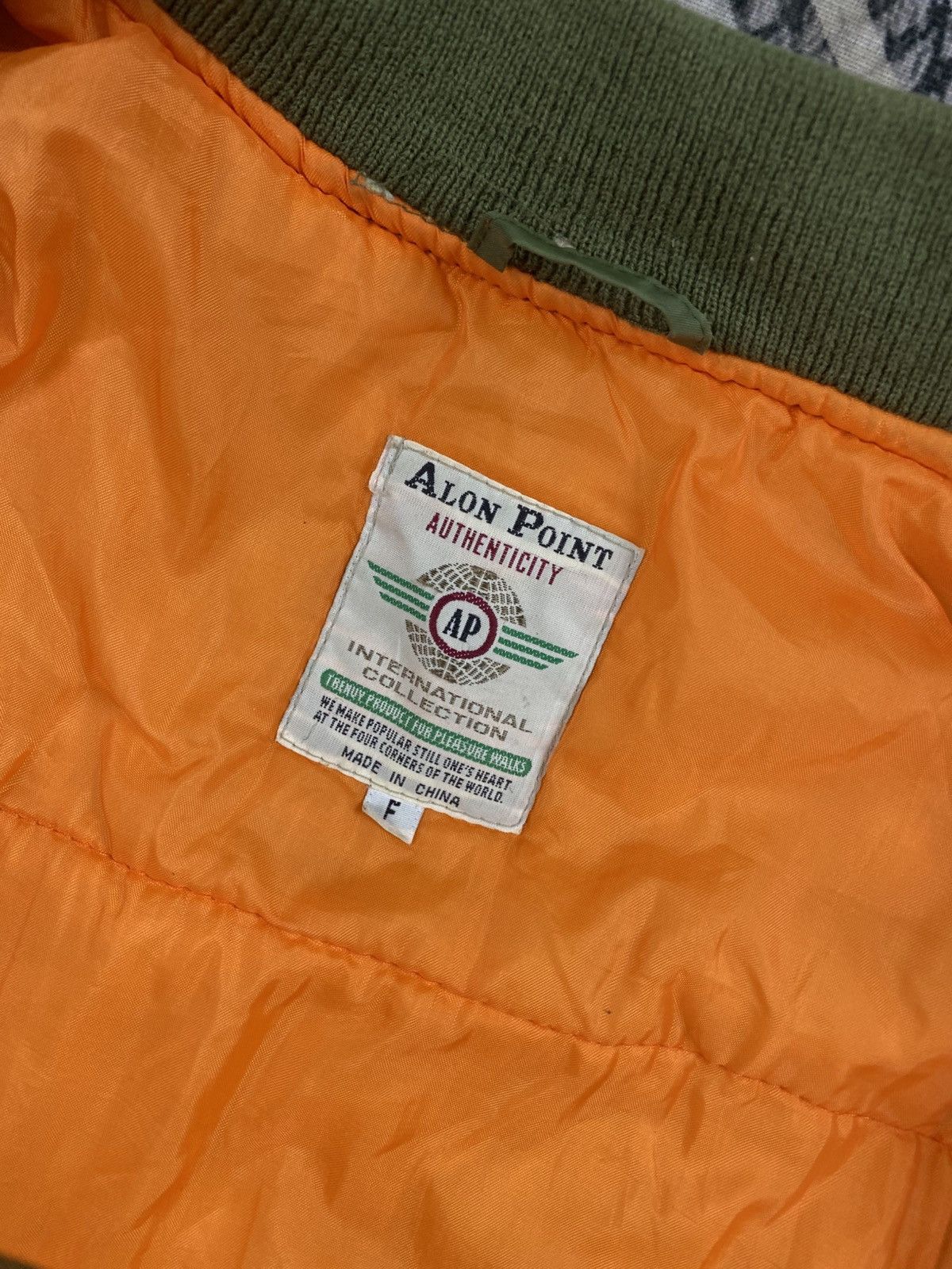 Japanese Brand Vtg Alon Point Authenticity Green Bombers Jacket Size US XL / EU 56 / 4 - 13 Thumbnail