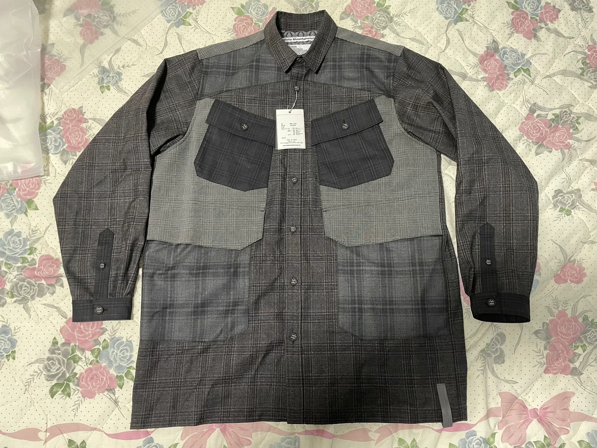 White Mountaineering WM Glen Check Shirt Wool Blend Oversized Size 1 Japan Size US S / EU 44-46 / 1 - 1 Thumbnail