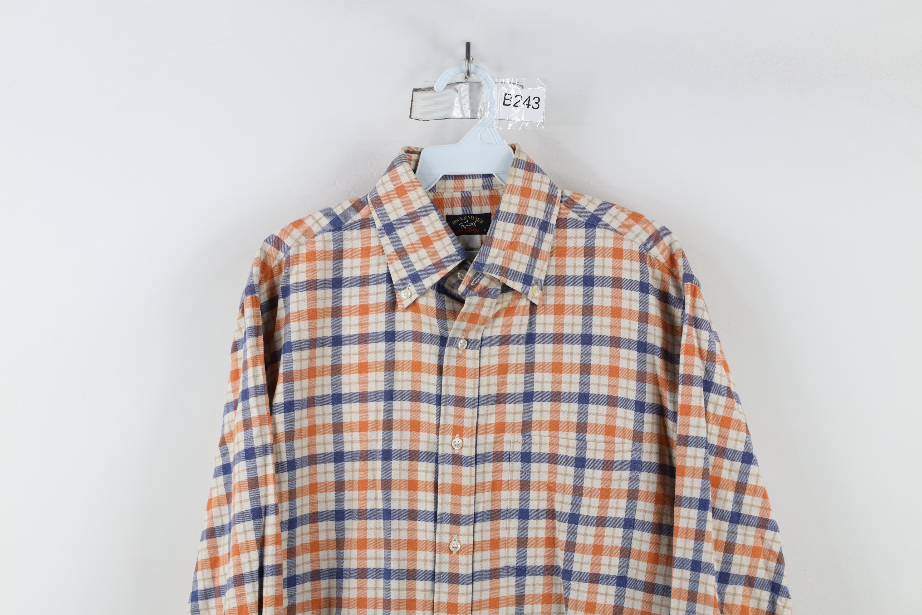 Paul & Shark × Vintage Paul & Shark Yachting Plaid Flannel Button Down Shirt Size US M / EU 48-50 / 2 - 2 Thumbnail