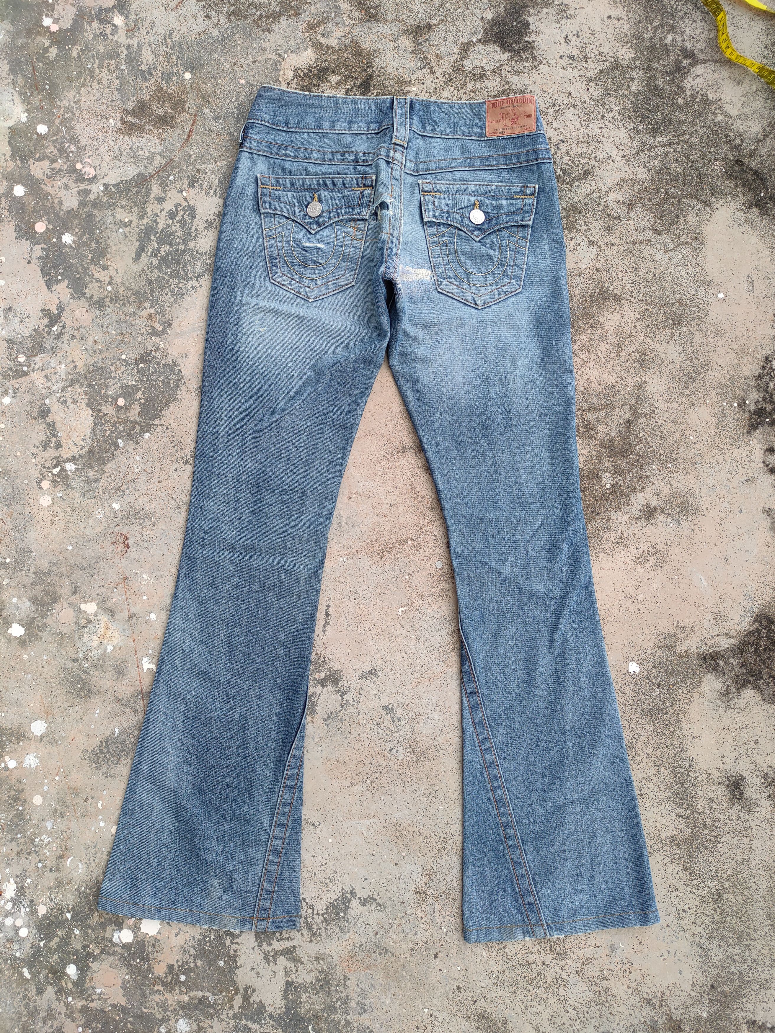 True Religion TRUE RELIGION FLARE RIPPED JEANS DENIM PANTS Size US 29 - 9 Thumbnail