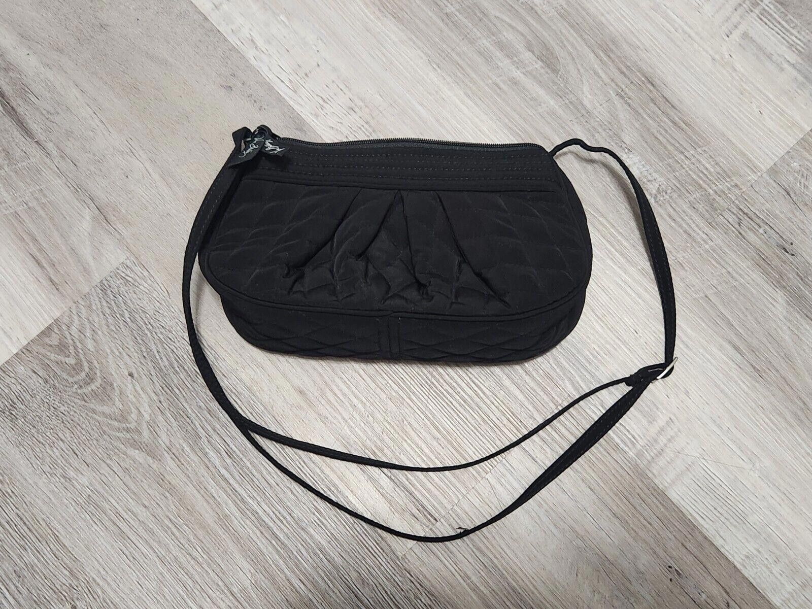 Designer Vintage Y2k Vera Bradley Purse Black Small Quilted Size ONE SIZE - 2 Thumbnail