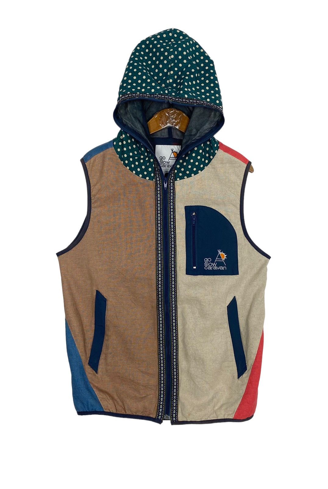 Rare‼️ Go Slow Carawan Hoodie Multicolor Vest