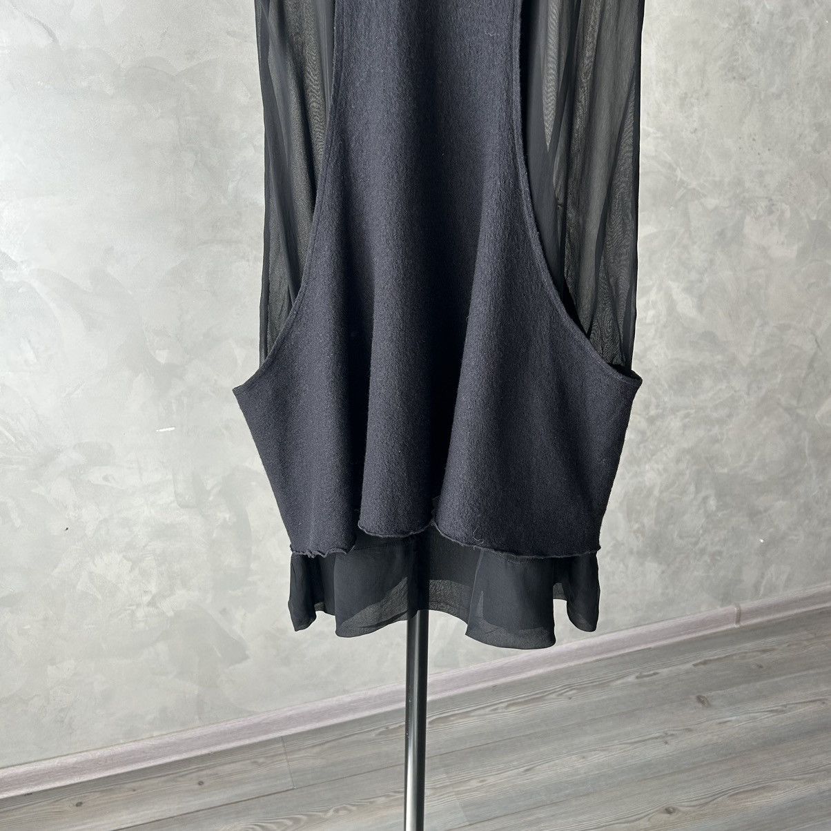 Transit TR-900 Transit Par Such Wool / Viscose Avantgarde Dress Size XS / US 0-2 / IT 36-38 - 7 Thumbnail