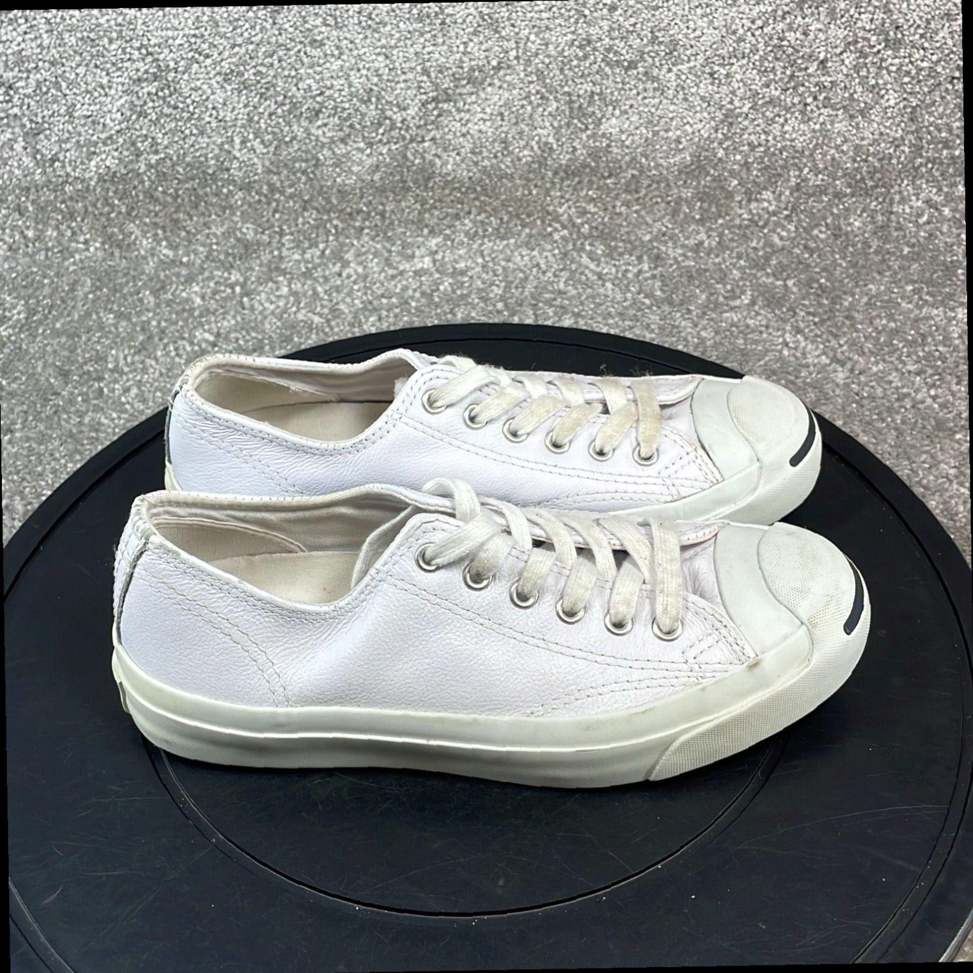 Converse white leather jack purcell best sale