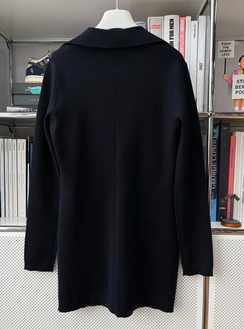 Saint Laurent Paris Black Knit Dress with Cross Ties by Saint Laurent-2507 Size M / US 6-8 / IT 42-44 - 1 Thumbnail