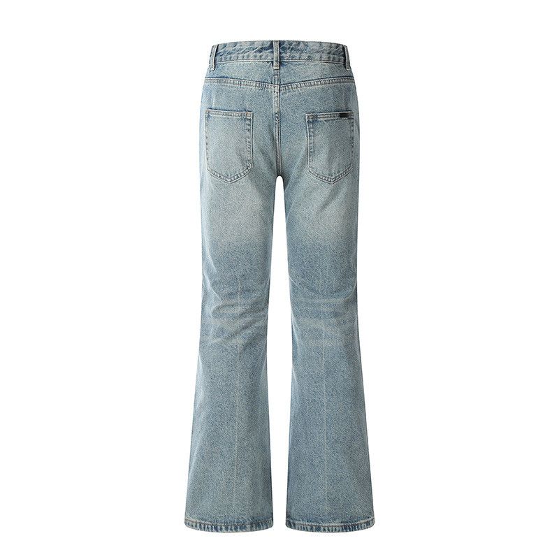 Jean Men's Cleanfit high-street washed blue flared jeans Size US 32 / EU 48 - 2 Thumbnail