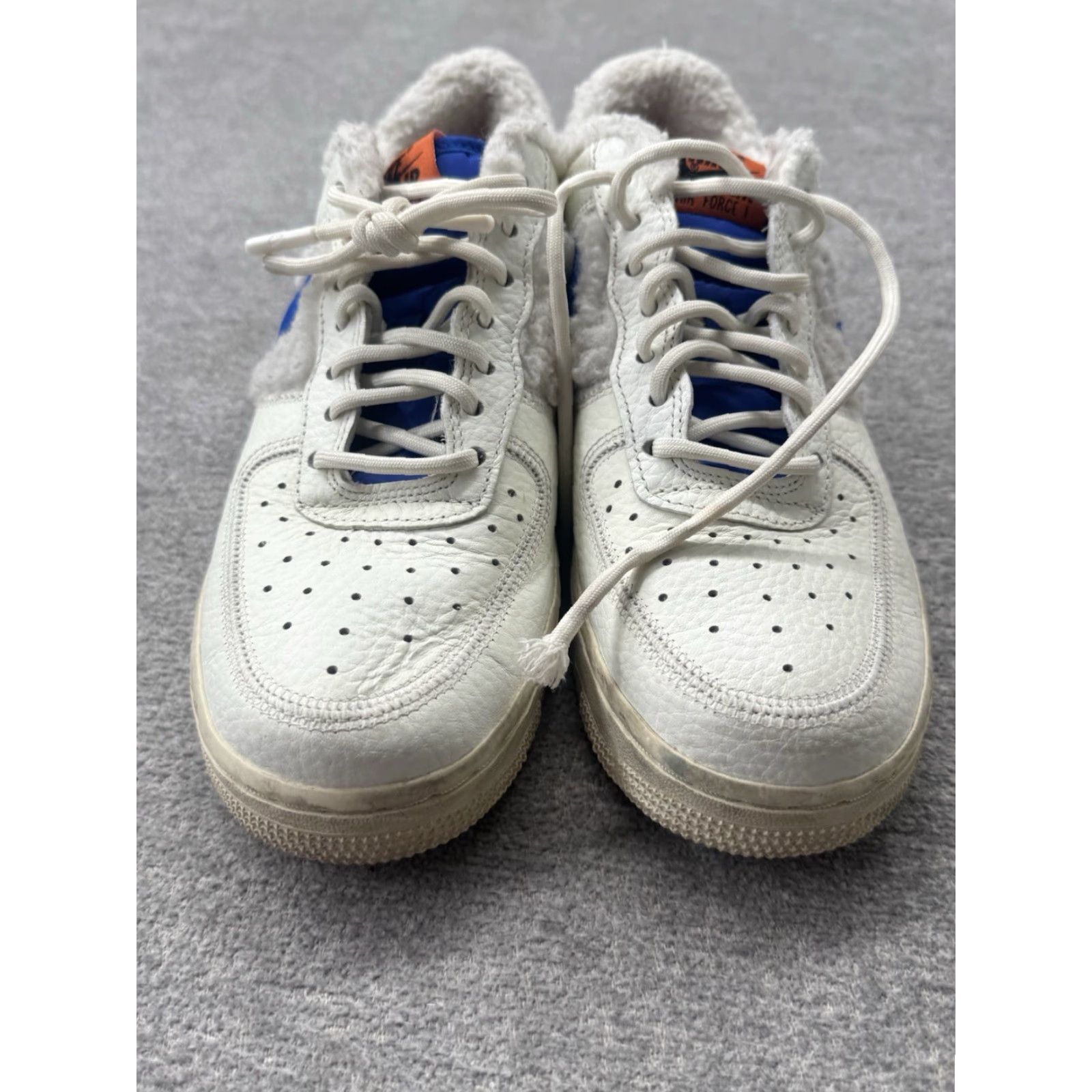Nike Nike Air Force 1 '07 Sherpa Fleece Sail Racer Blue DO6680-100 Size 7.5 Women Sneakers Size S / US 4 / IT 40 - 5 Thumbnail